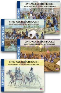Box Civil War sketch book – Vol. 1-2-3-4